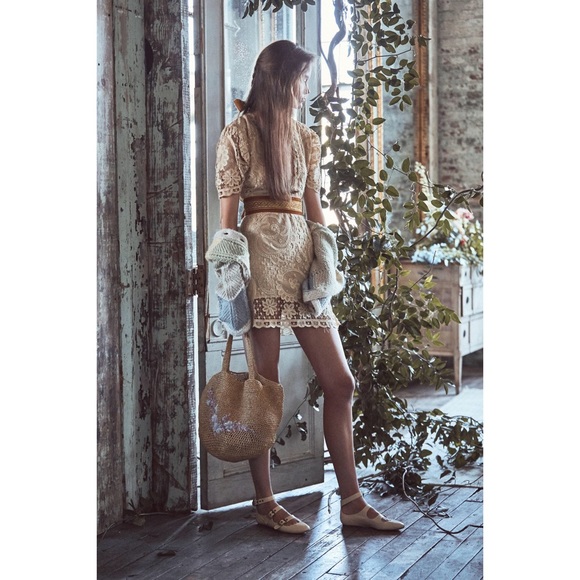 NWT LOVESHACKFANCY DANIELA LACE MINI DRESS - Picture 3 of 12